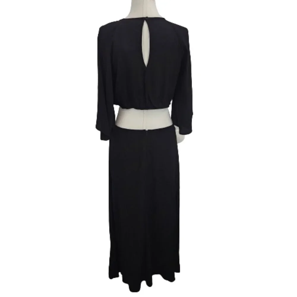 Reformation Benny Cutout Crepe Midi Dress - Picture 5 of 13